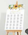 Marisol | Sunflowers Seating Chart Wedding Template