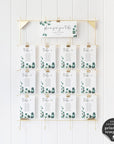 Luisa | Eucalyptus Wedding Seating Cards Template
