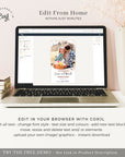 Antea | Blush & Navy Photo Save the Date Digital Invite