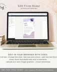 Violetta | Purple Electronic Wedding Invitation