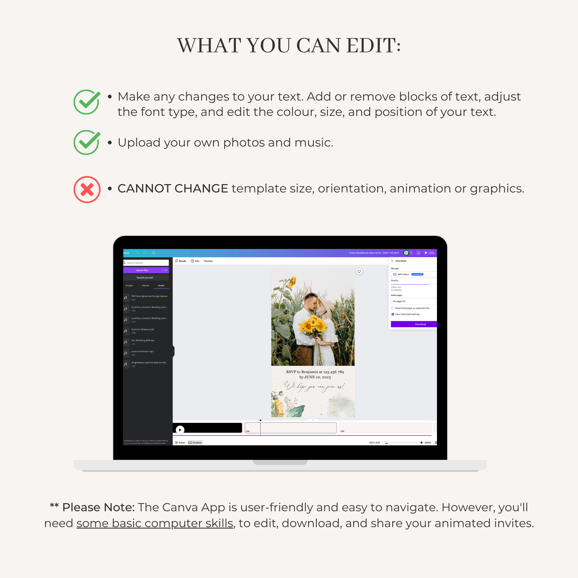 MARISOL Wedding Invitation Video Template