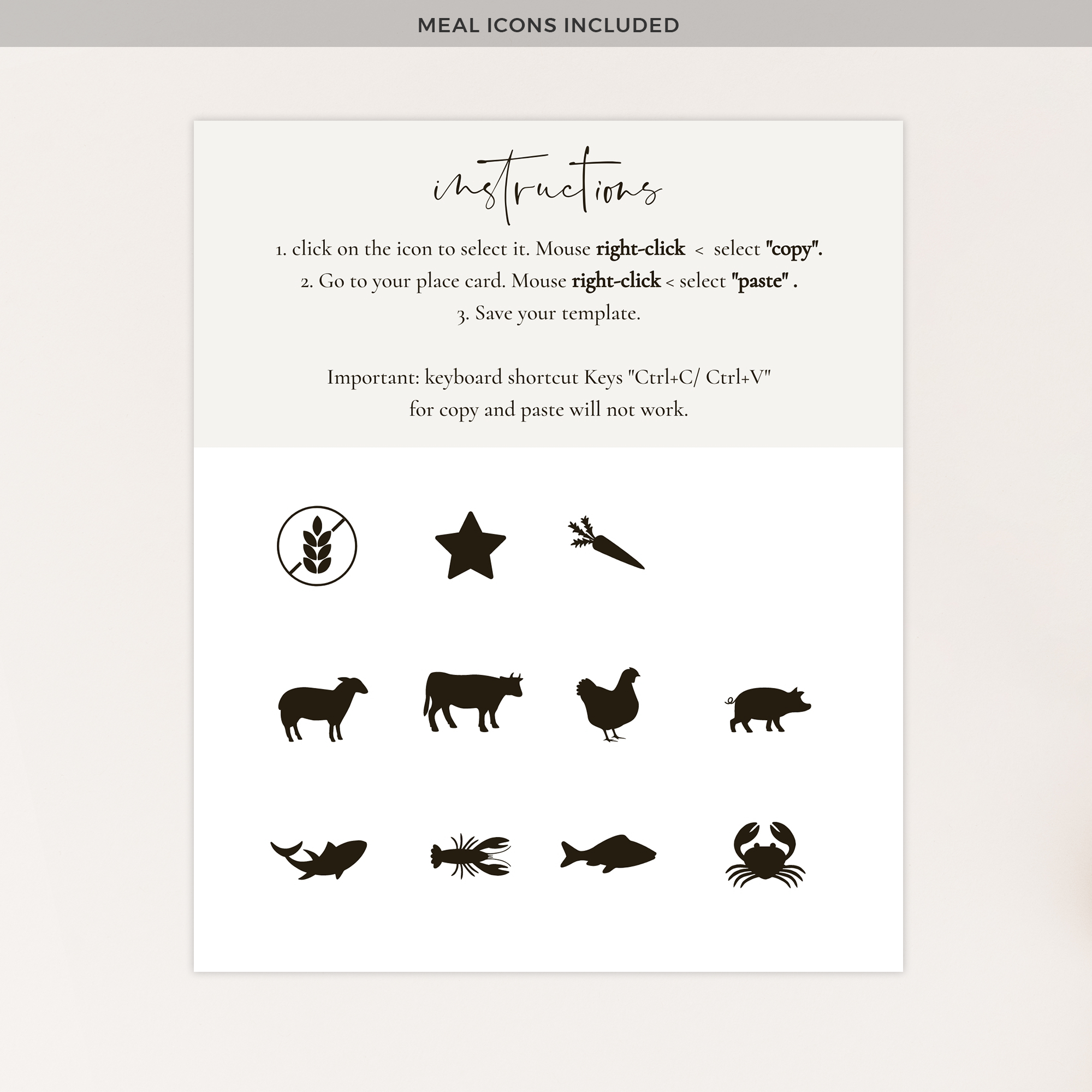 Dora | Printable Place Cards For Weddings