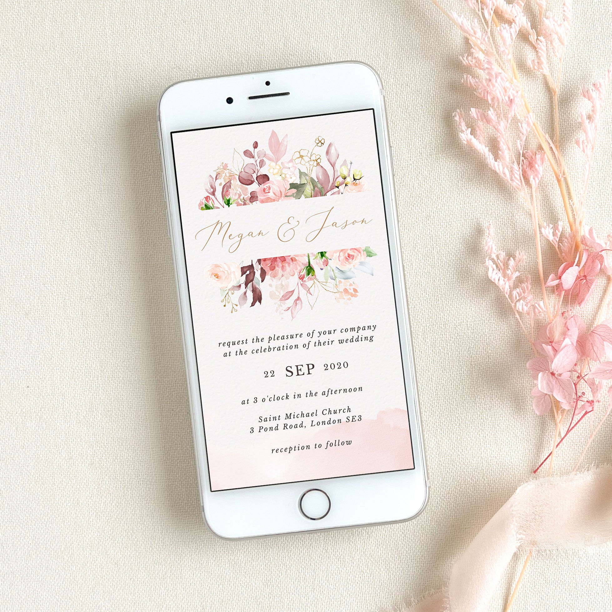 Fiorella | Romantic Electronic Wedding Invitation