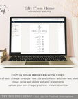 Giulia | Wedding Day Timeline Sign Template