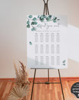 Luisa | Eucalyptus Wedding Seating Plan Template