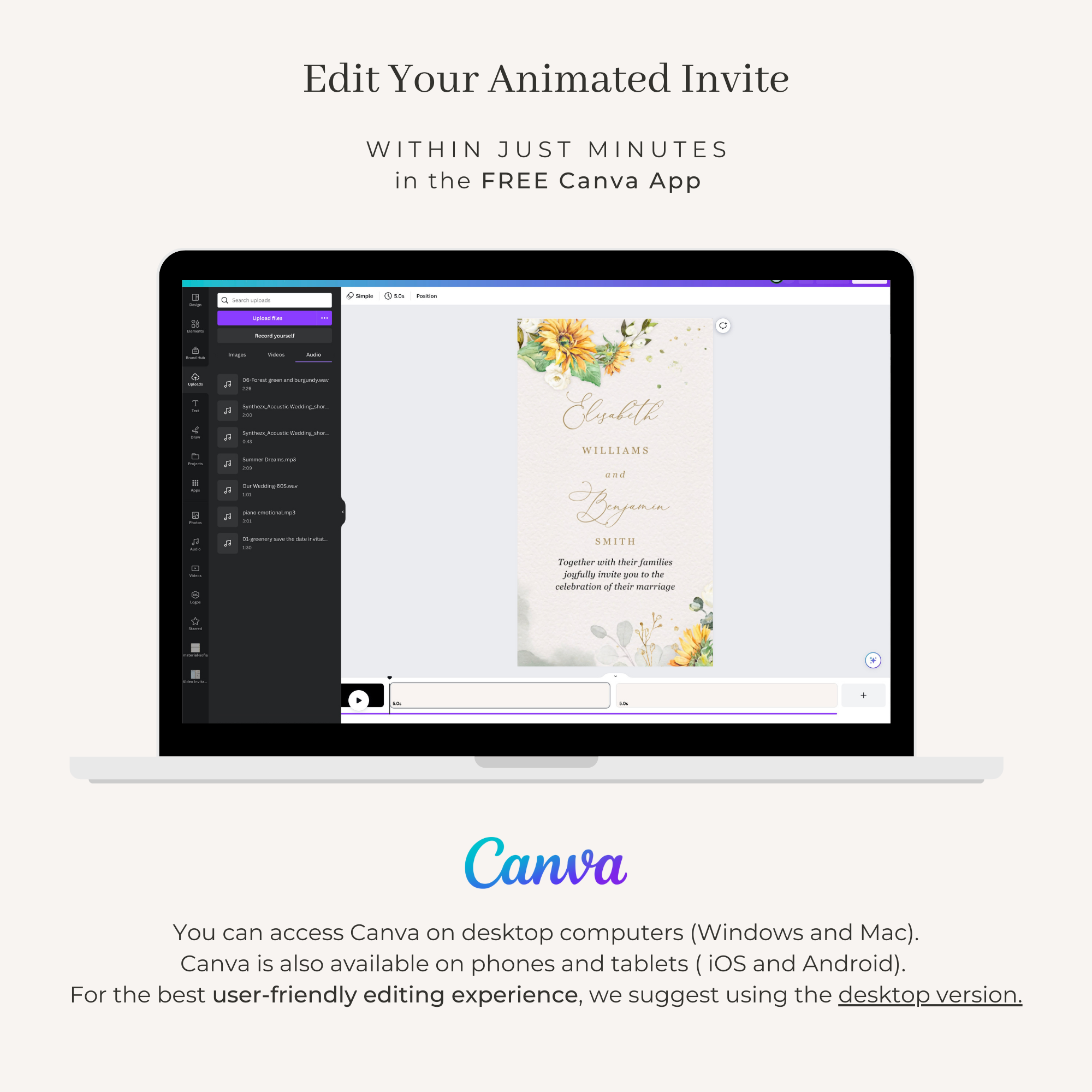 MARISOL Wedding Invitation Video Template