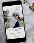 Giulia | Geometric Modern Electronic Save the Date
