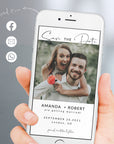 Giulia | Geometric Modern Electronic Save the Date