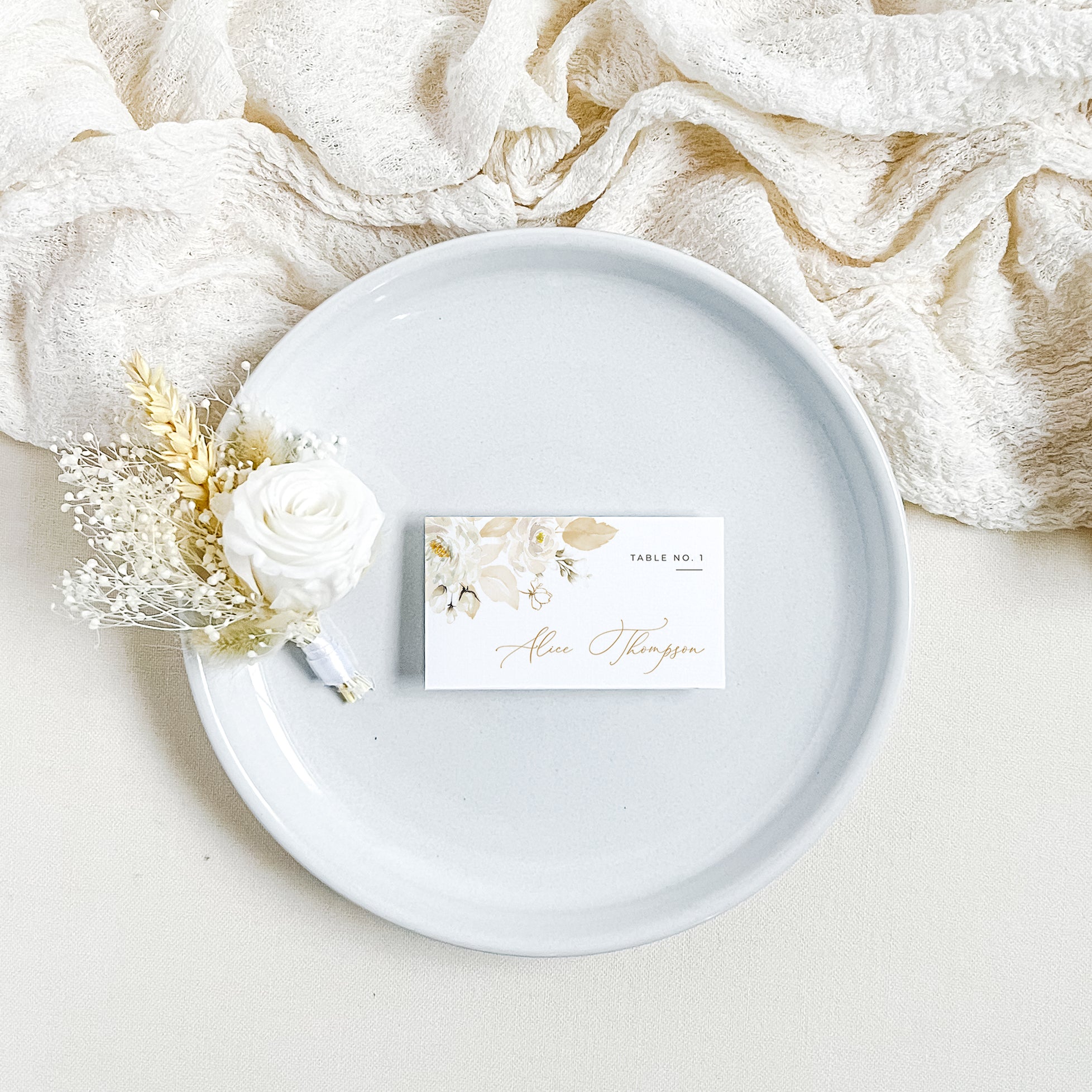 Dora | Printable Place Cards For Weddings