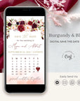 Rosita | Marsala Calendar Save the Date Electronic Invitation