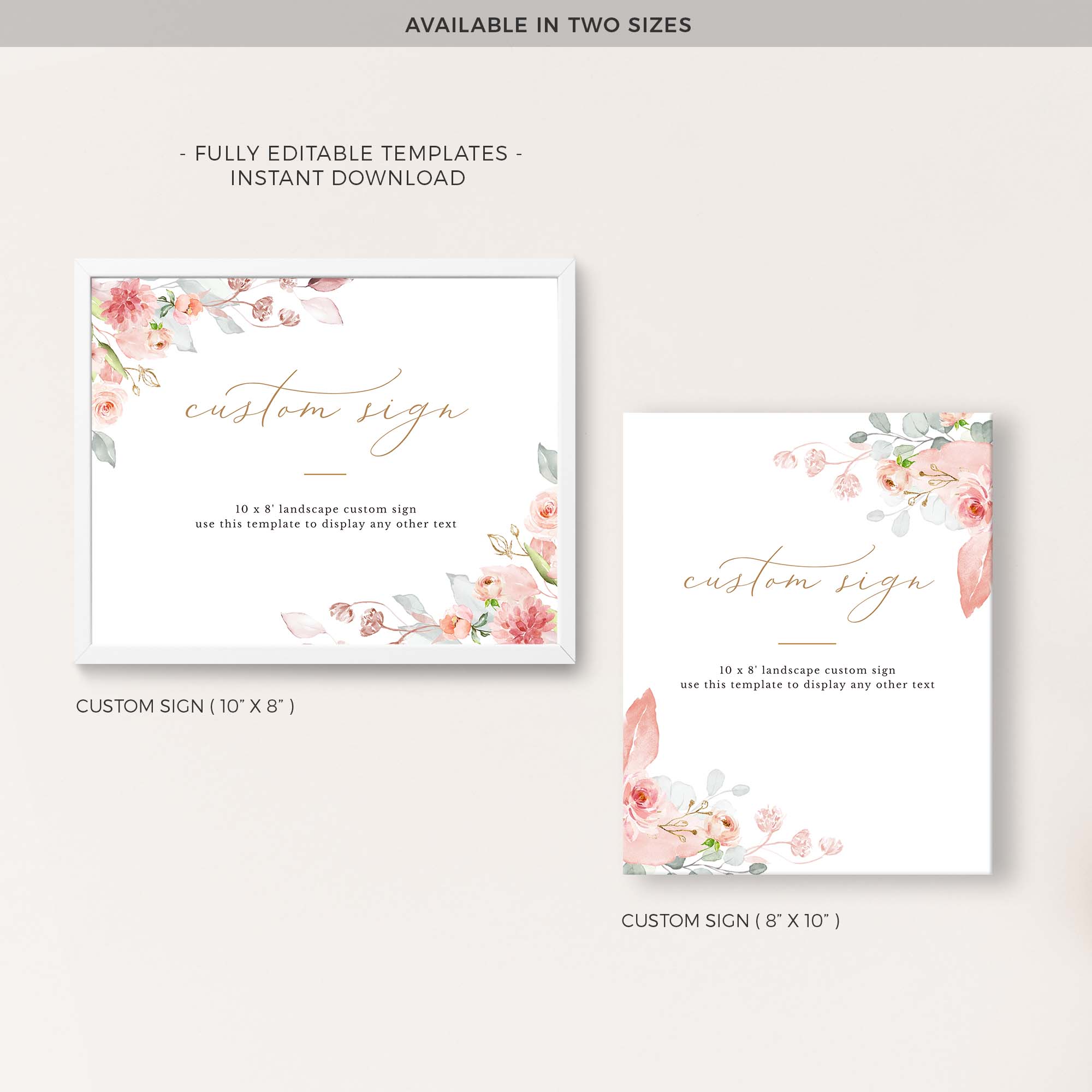 Fiorella | Wedding Reception Sign Template