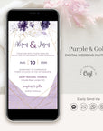 Violetta | Lilac Electronic Wedding Invitation