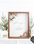 Natalia | Christmas Themed Custom Wedding Sign Template