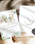 Flora | Rustic Save the Date Card Template