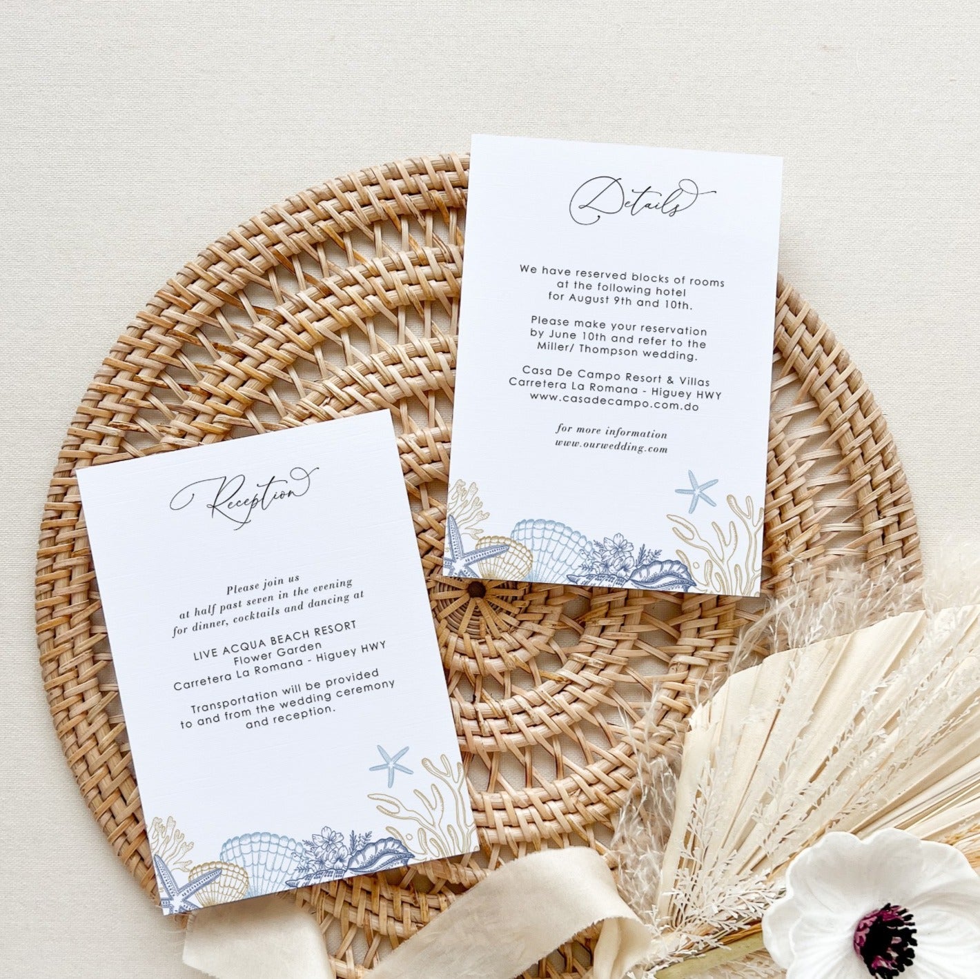HILA | Ocean Wedding Invitation Set Template
