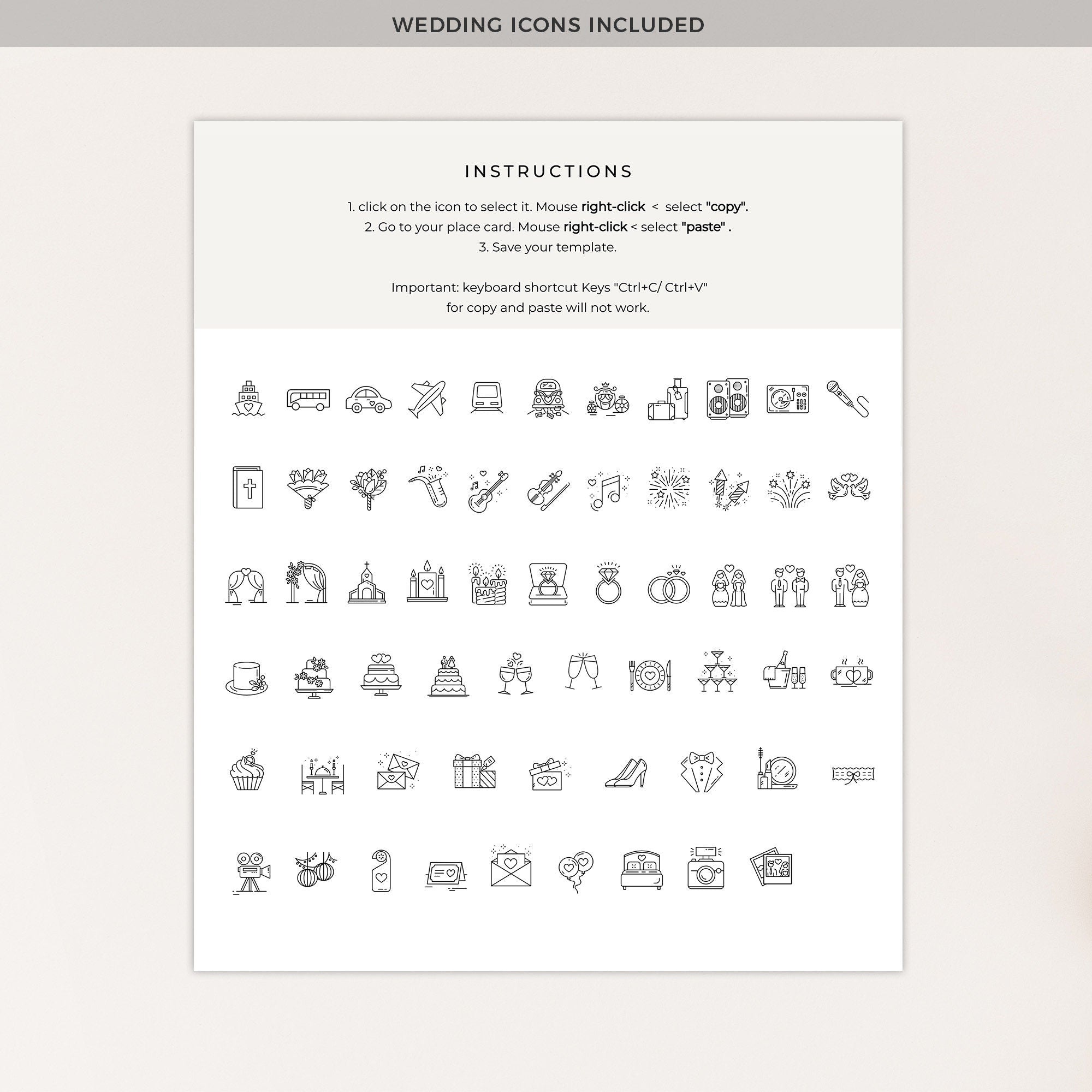 PALMA Wedding Day Timeline Sign Template