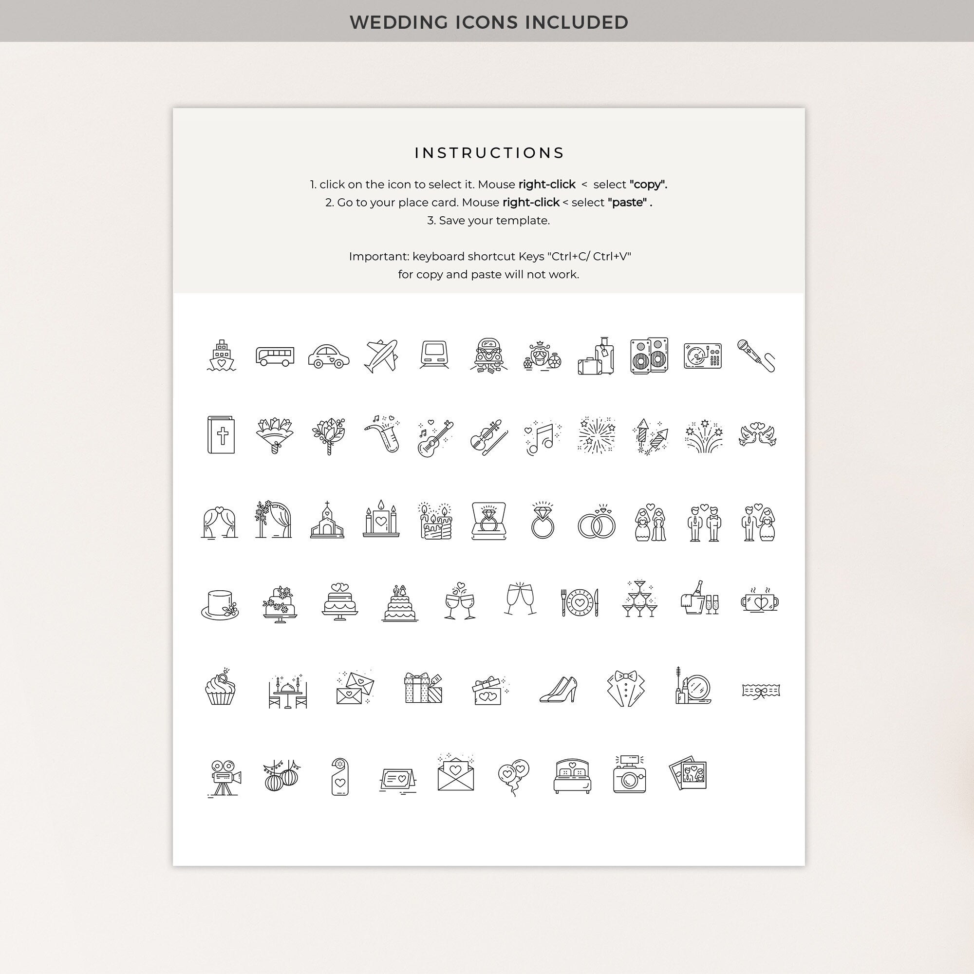 HAZEL Wedding Order of Events Sign Template