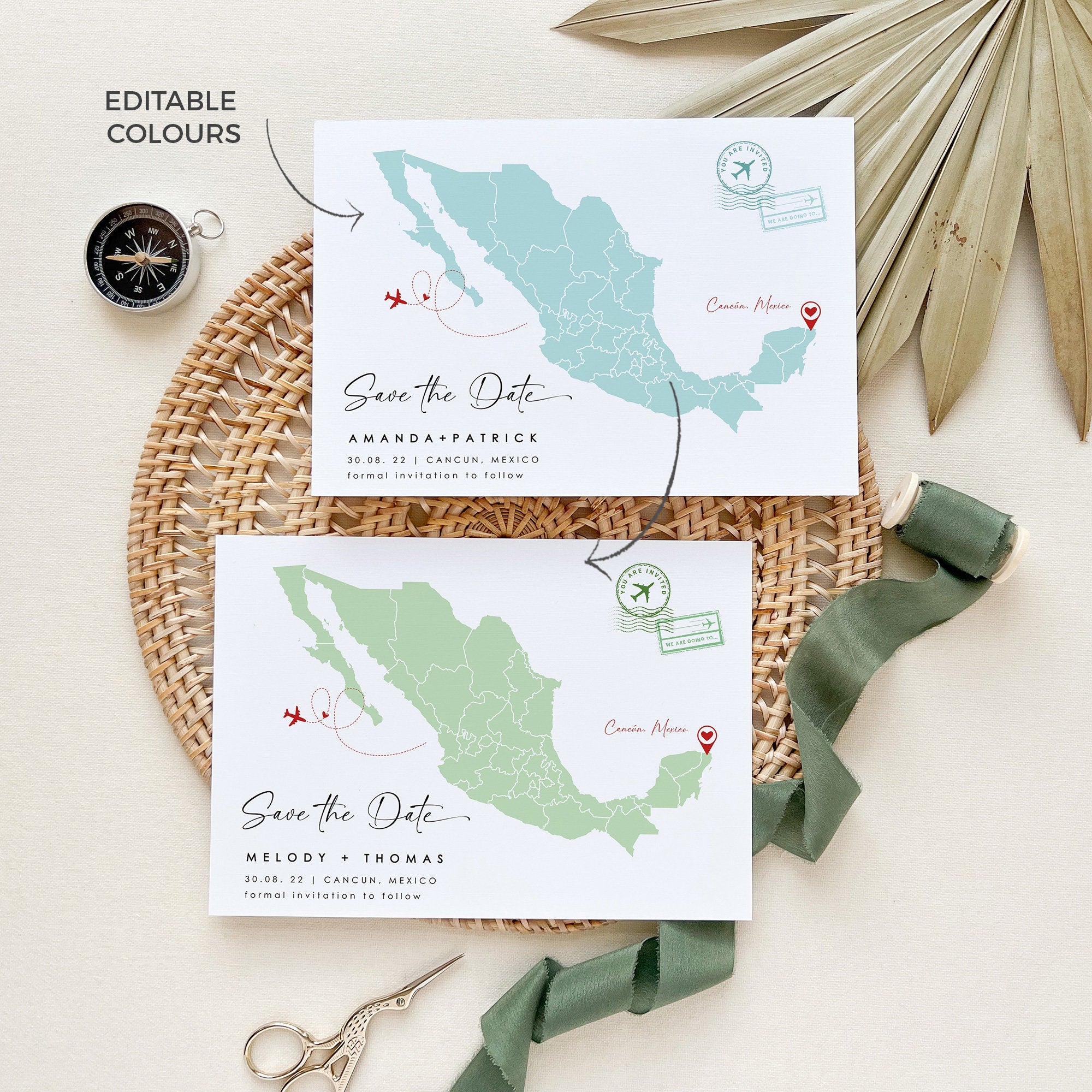 Mexico Save the Date Template
