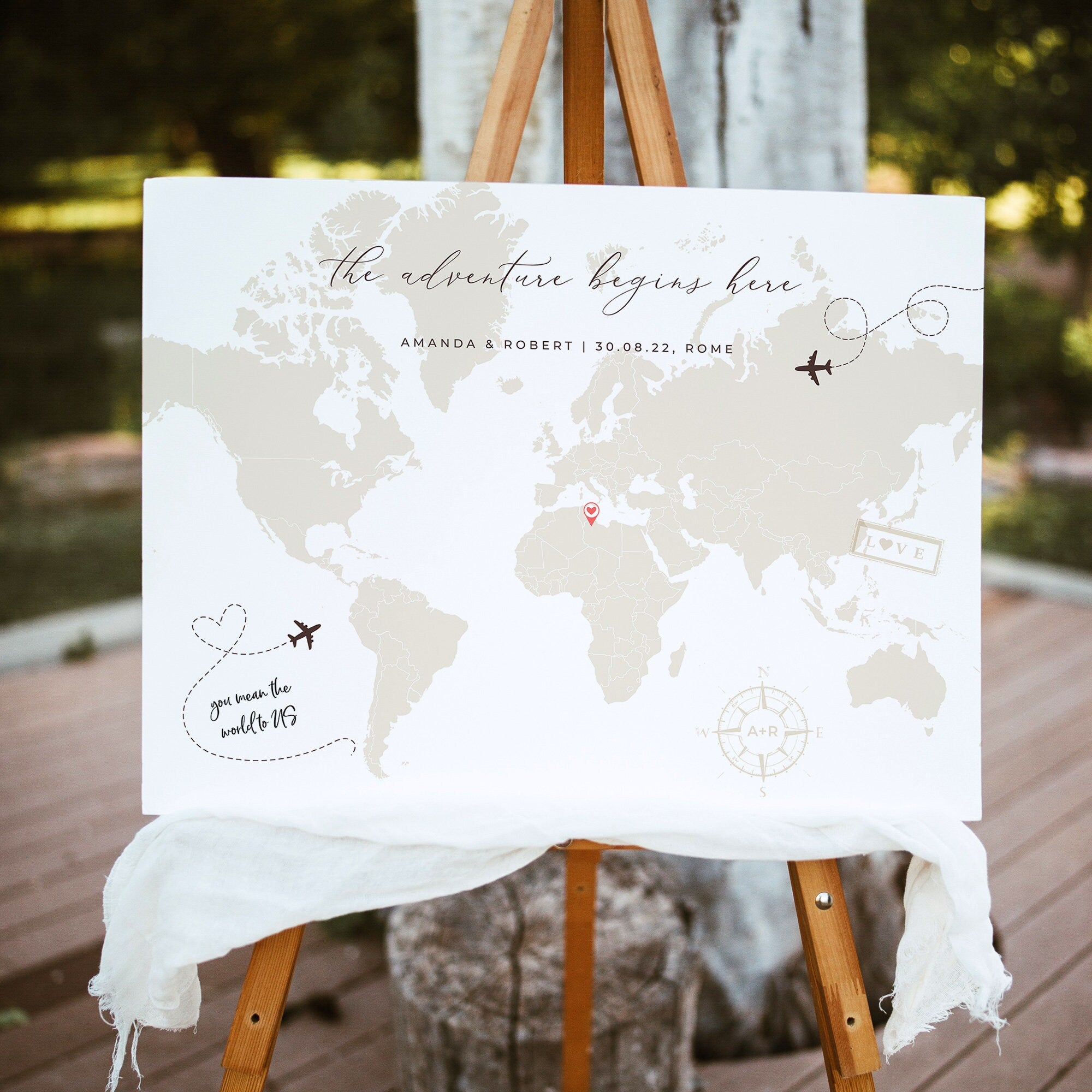 SOFIA Wedding Guest Book Alternative Sign