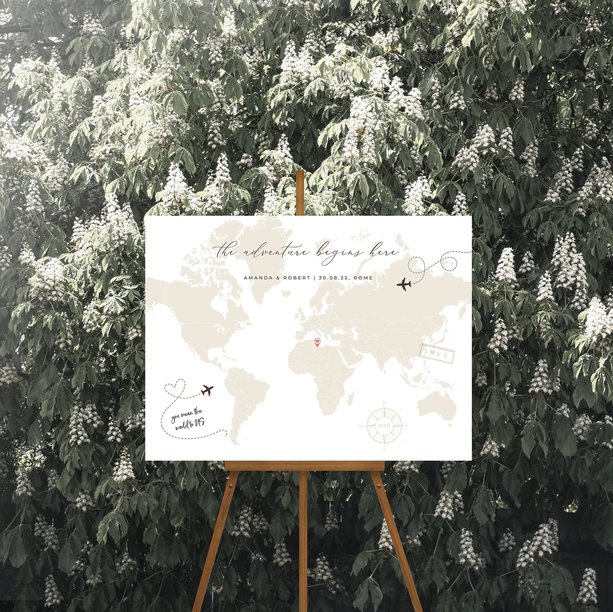 SOFIA Wedding Guest Book Alternative Sign