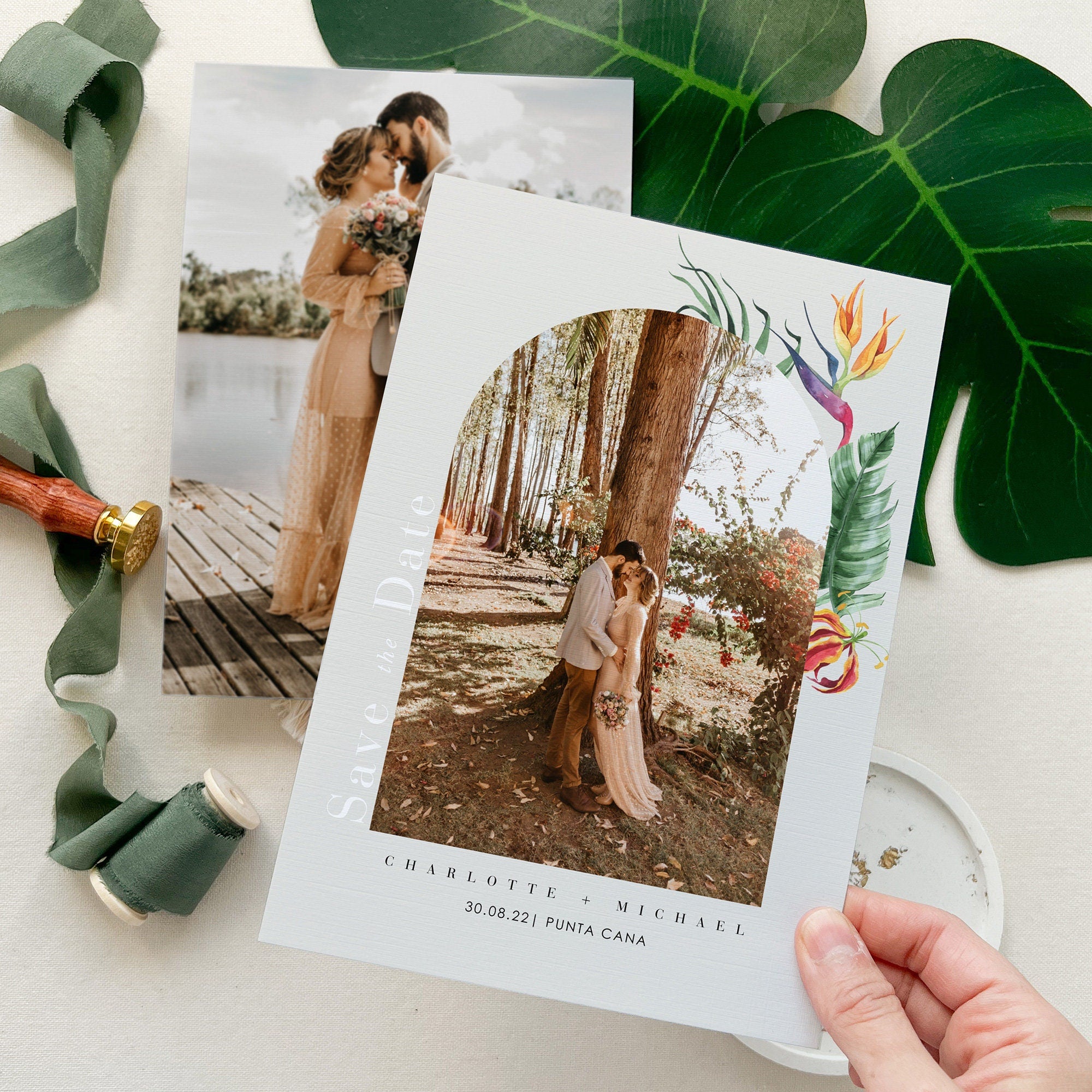 Hawaiian Save the Date Template
