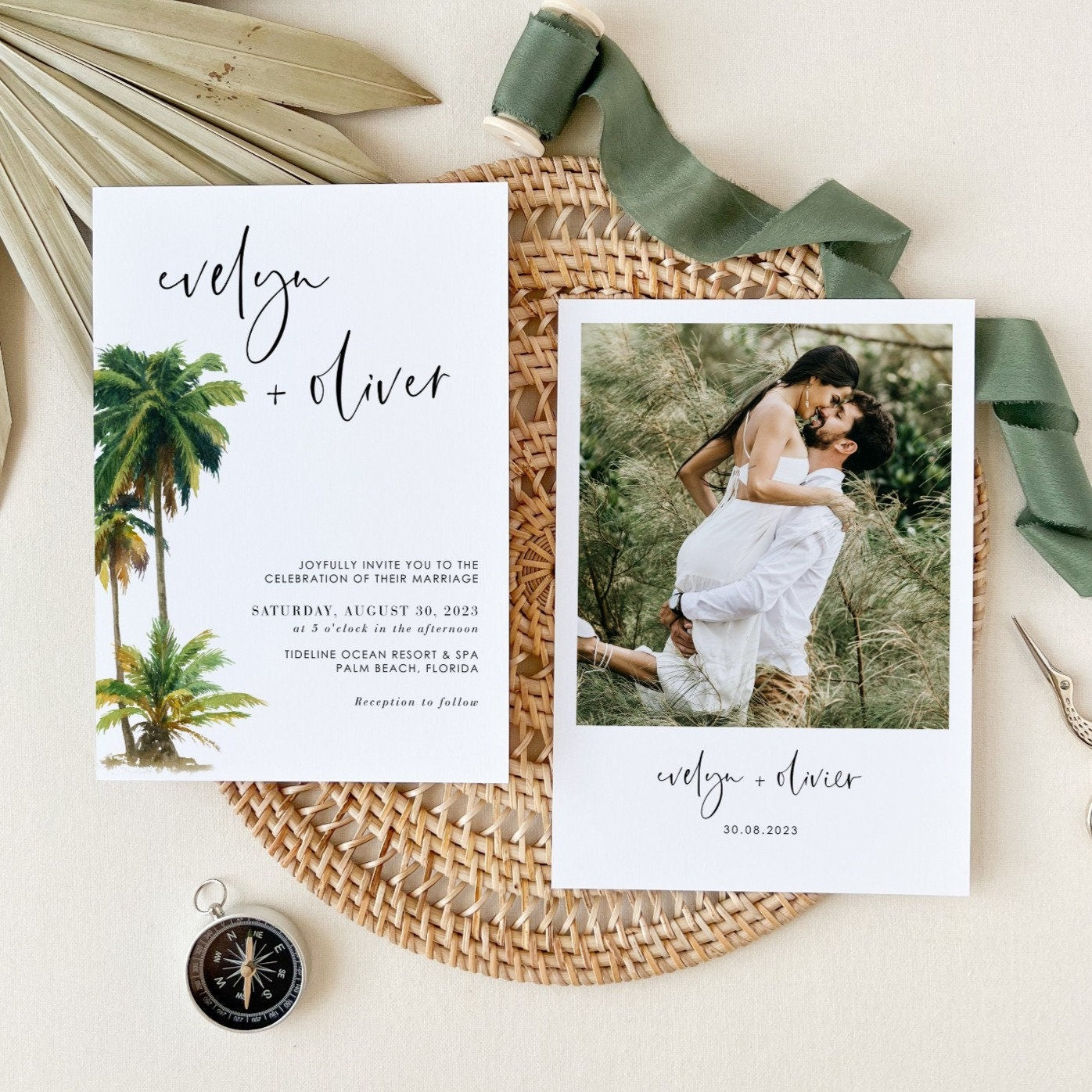 Kala | Destination Beach Wedding Invitation Template