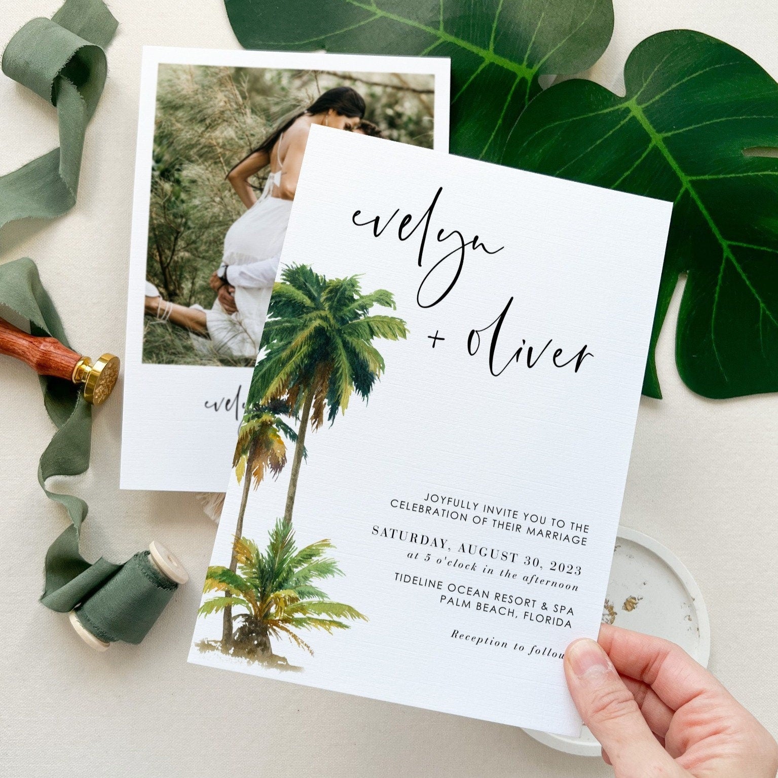 Kala | Tropical Wedding Invitation Template Suite