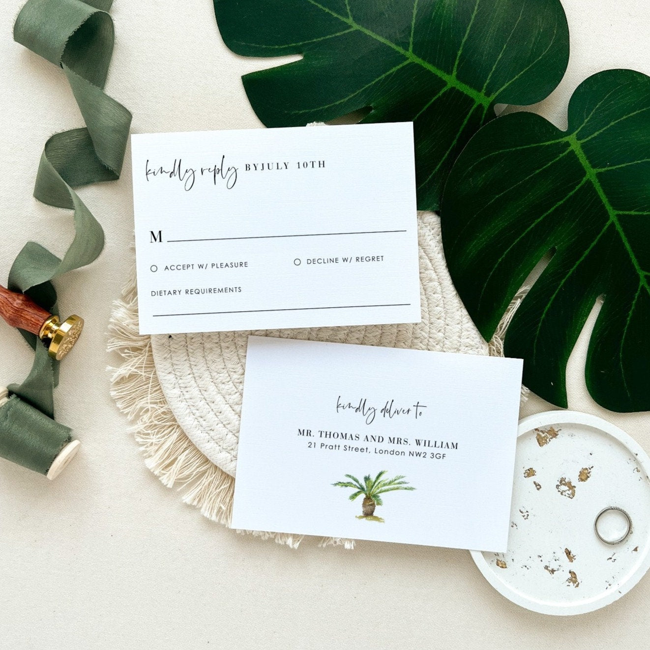 Kala | Tropical Wedding Invitation Template Suite