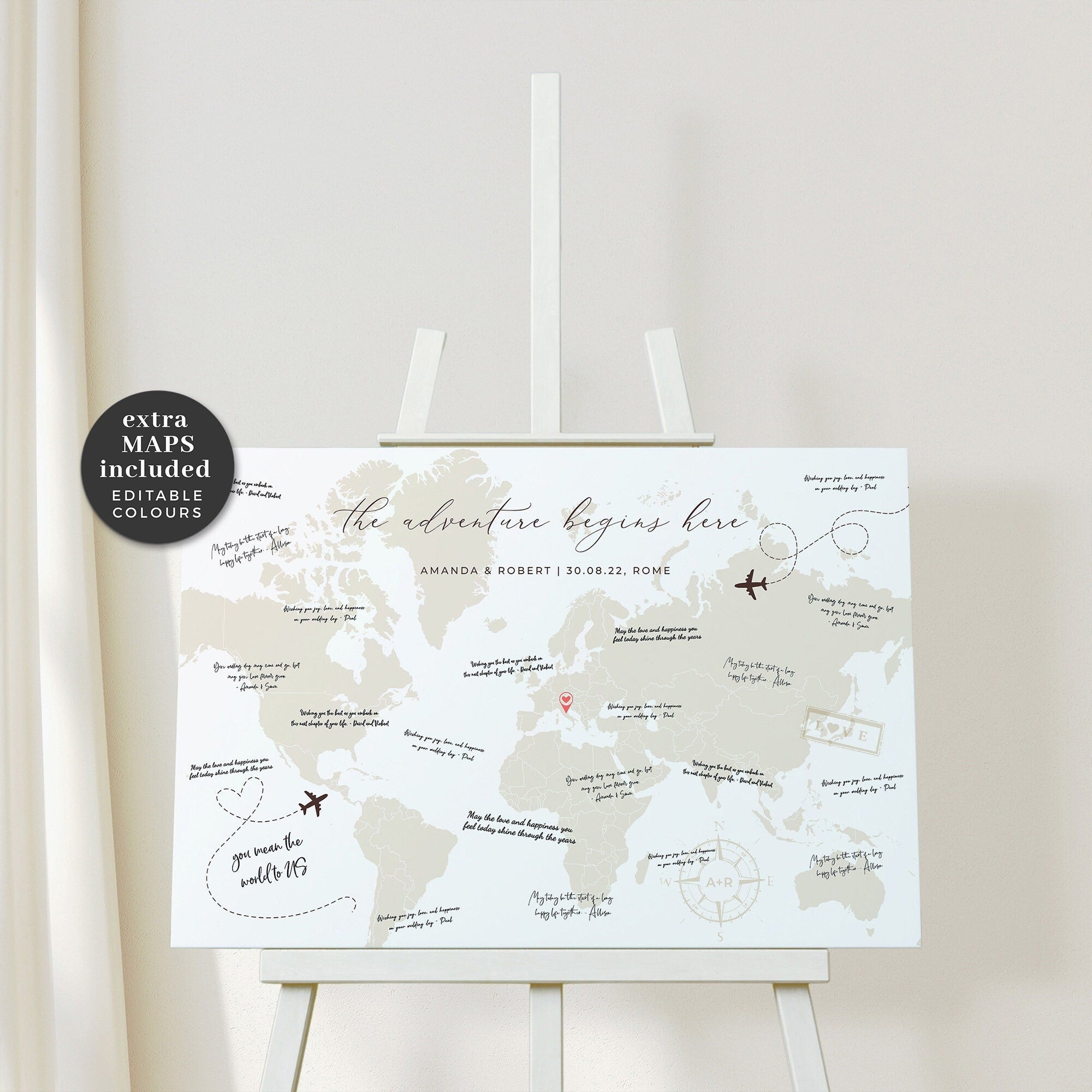 SOFIA Wedding Guest Book Alternative Sign