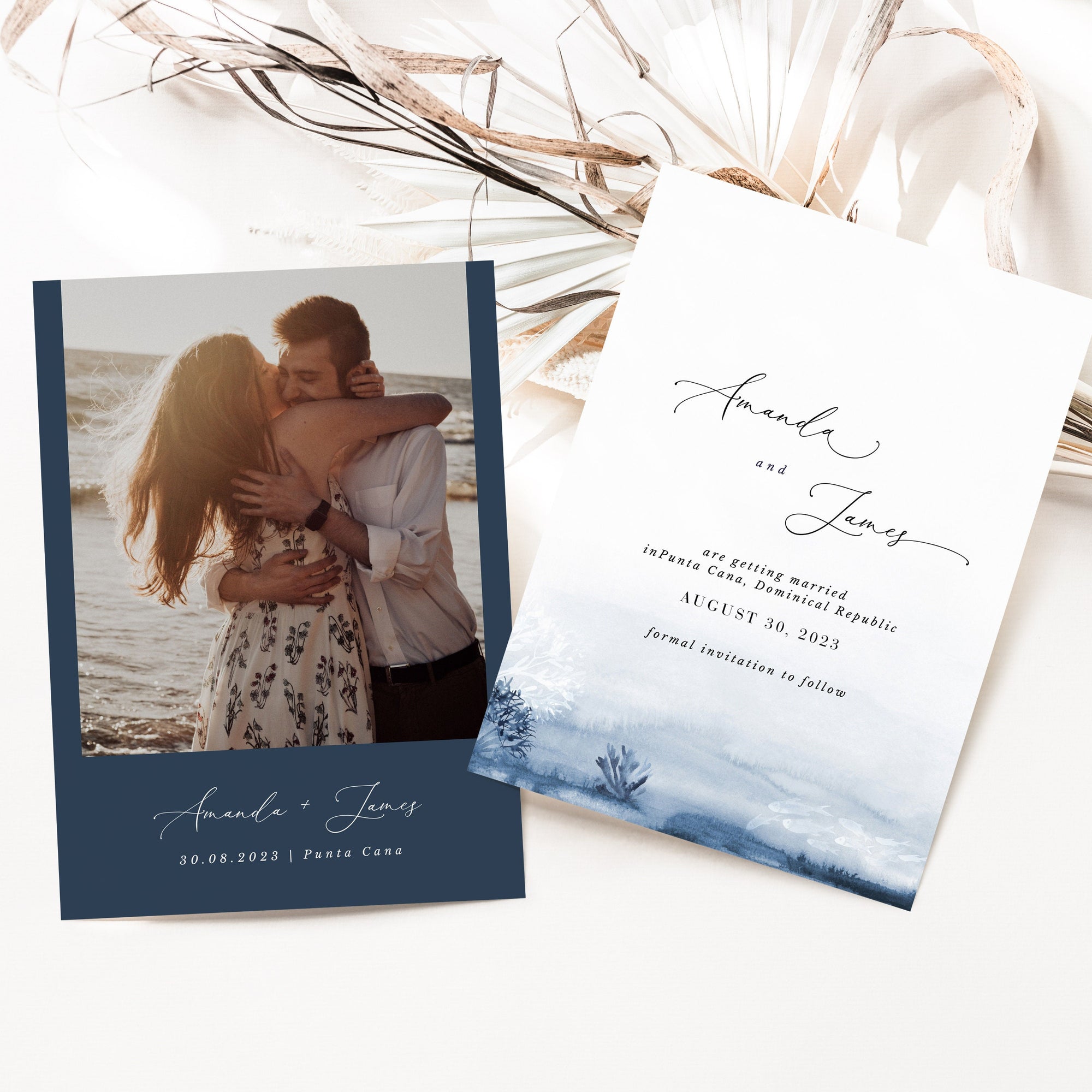 Alyssa | Ocean Save the Date Template