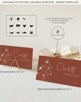 HAZEL Template for Wedding Place Cards