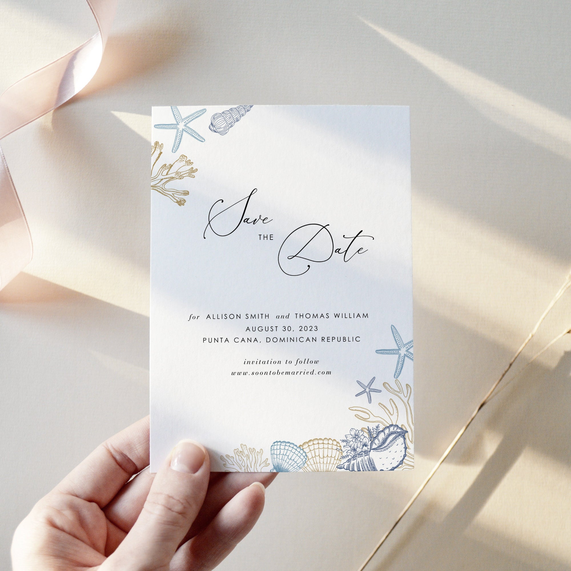 Hila | Beach Save the Date Template