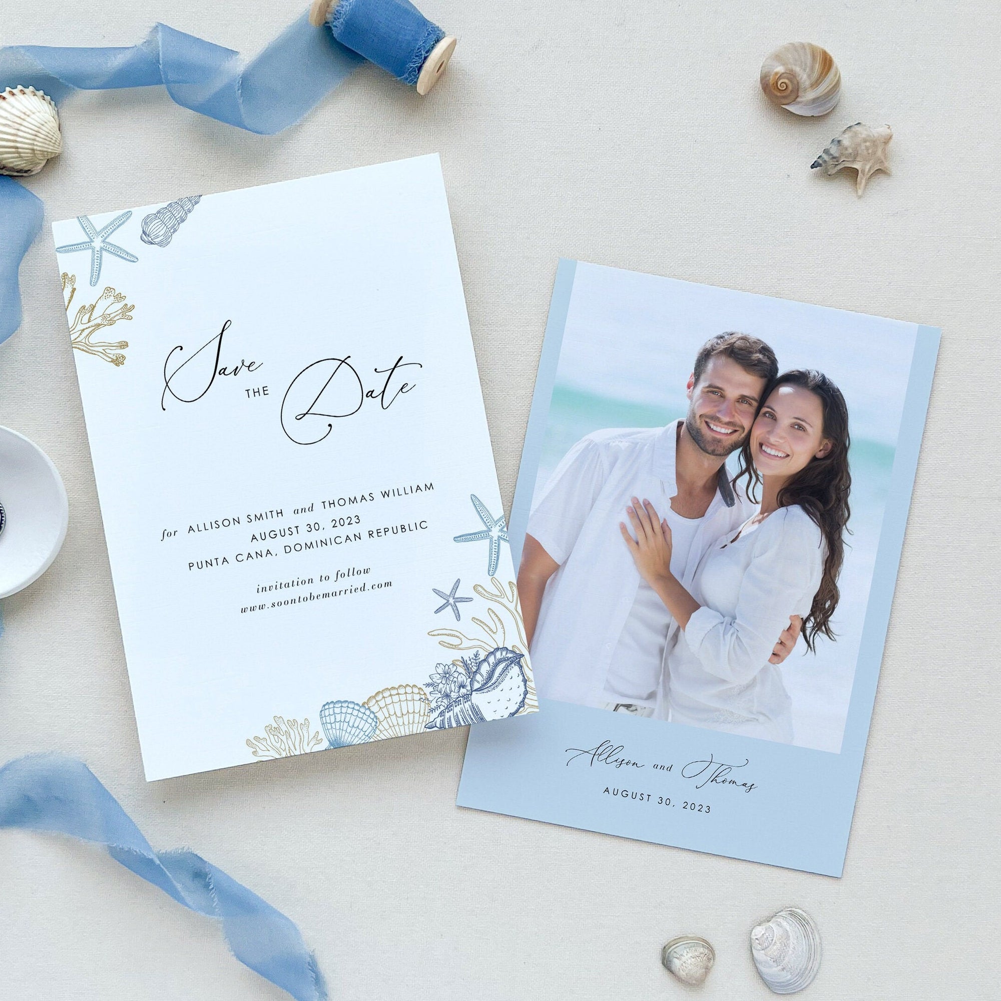Hila | Beach Save the Date Template