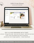 Mediterranean Theme Boarding Pass Save the Date Template