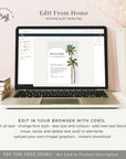KONA Palm Tree Welcome Letter & Wedding Weekend Itinerary Template