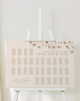HAZEL | Terracotta Wedding Seating Chart Plan Template