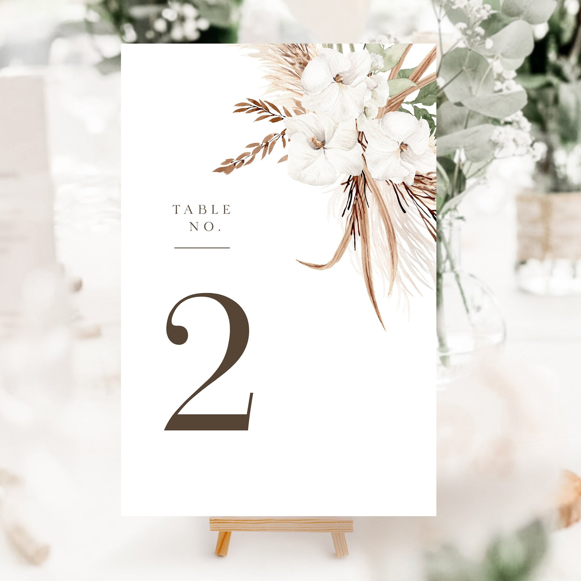 LAUREL Printable Table Numbers for Wedding