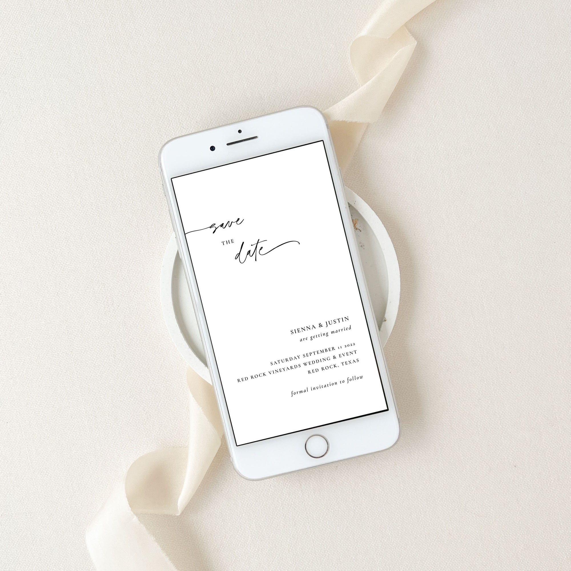 LAURA Modern Save the Date Electronic