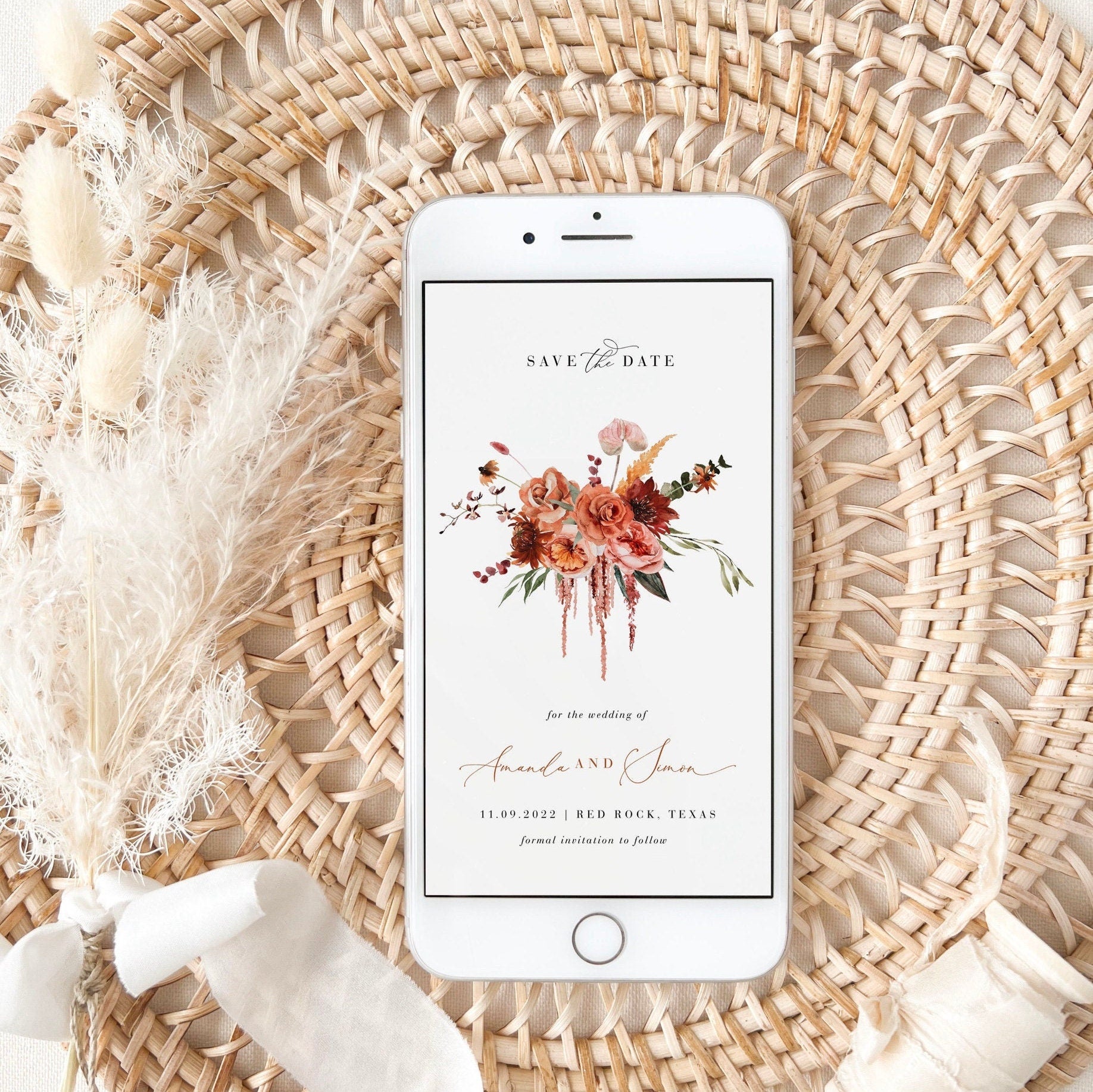 SCARLETT Boho Save the Date Digital