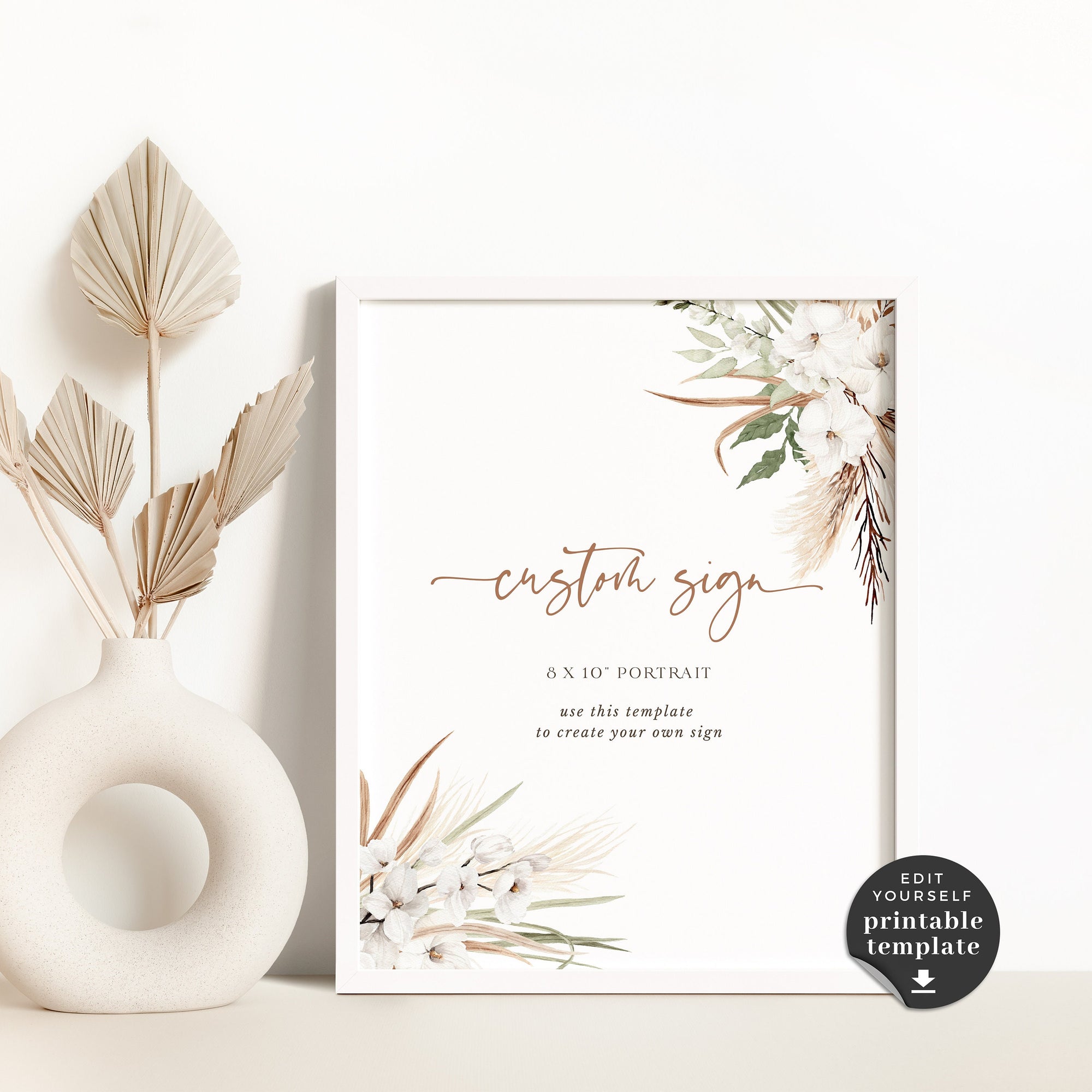 LAUREL Custom Wedding Sign Printable