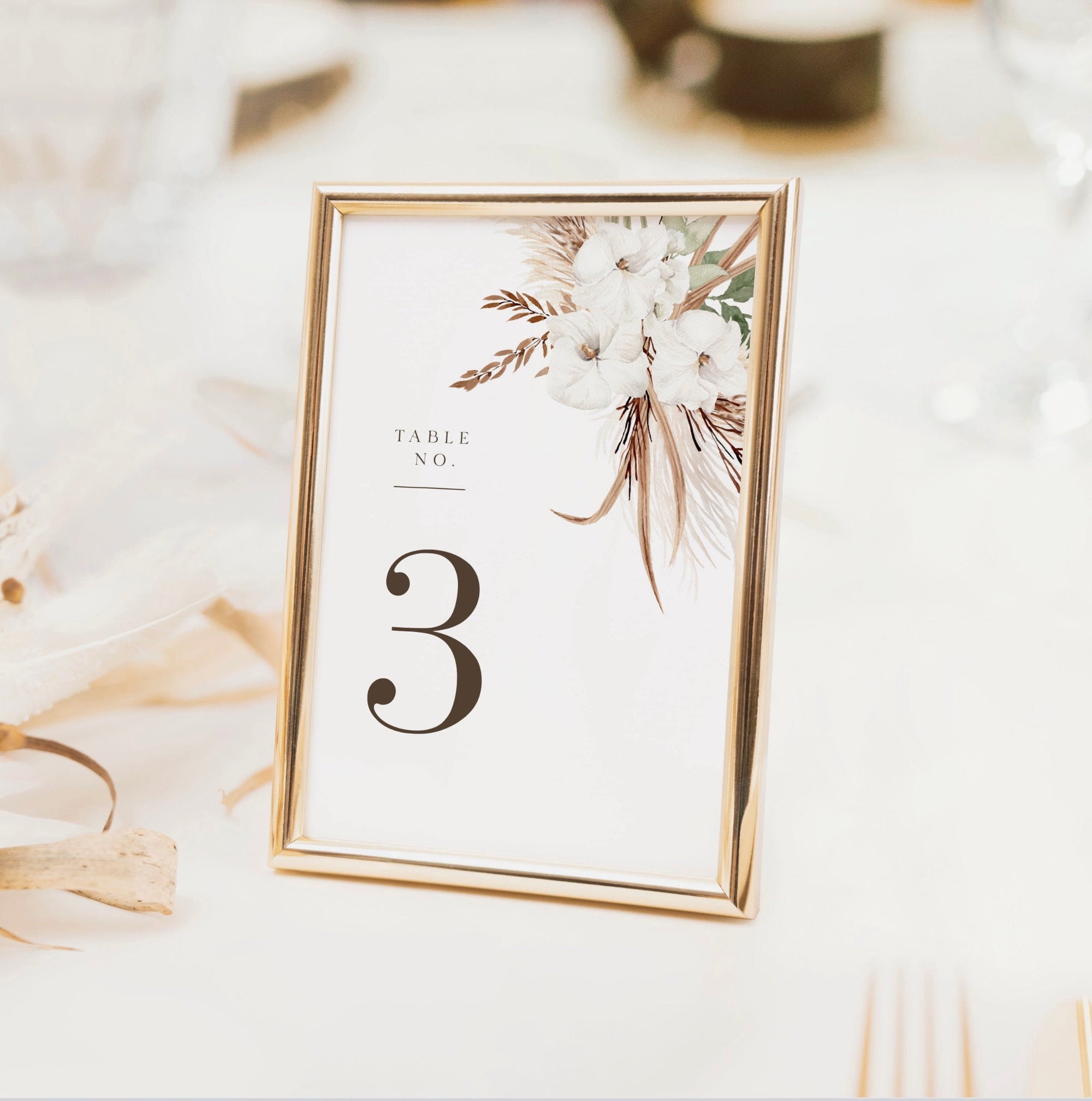 LAUREL Printable Table Numbers for Wedding