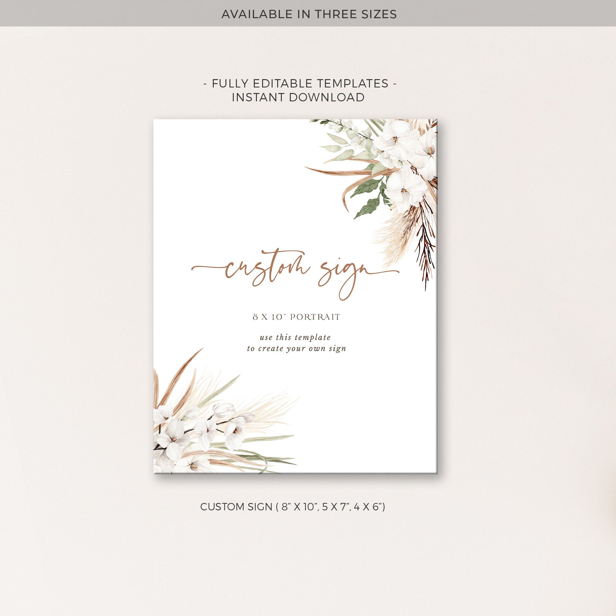 LAUREL Custom Wedding Sign Printable