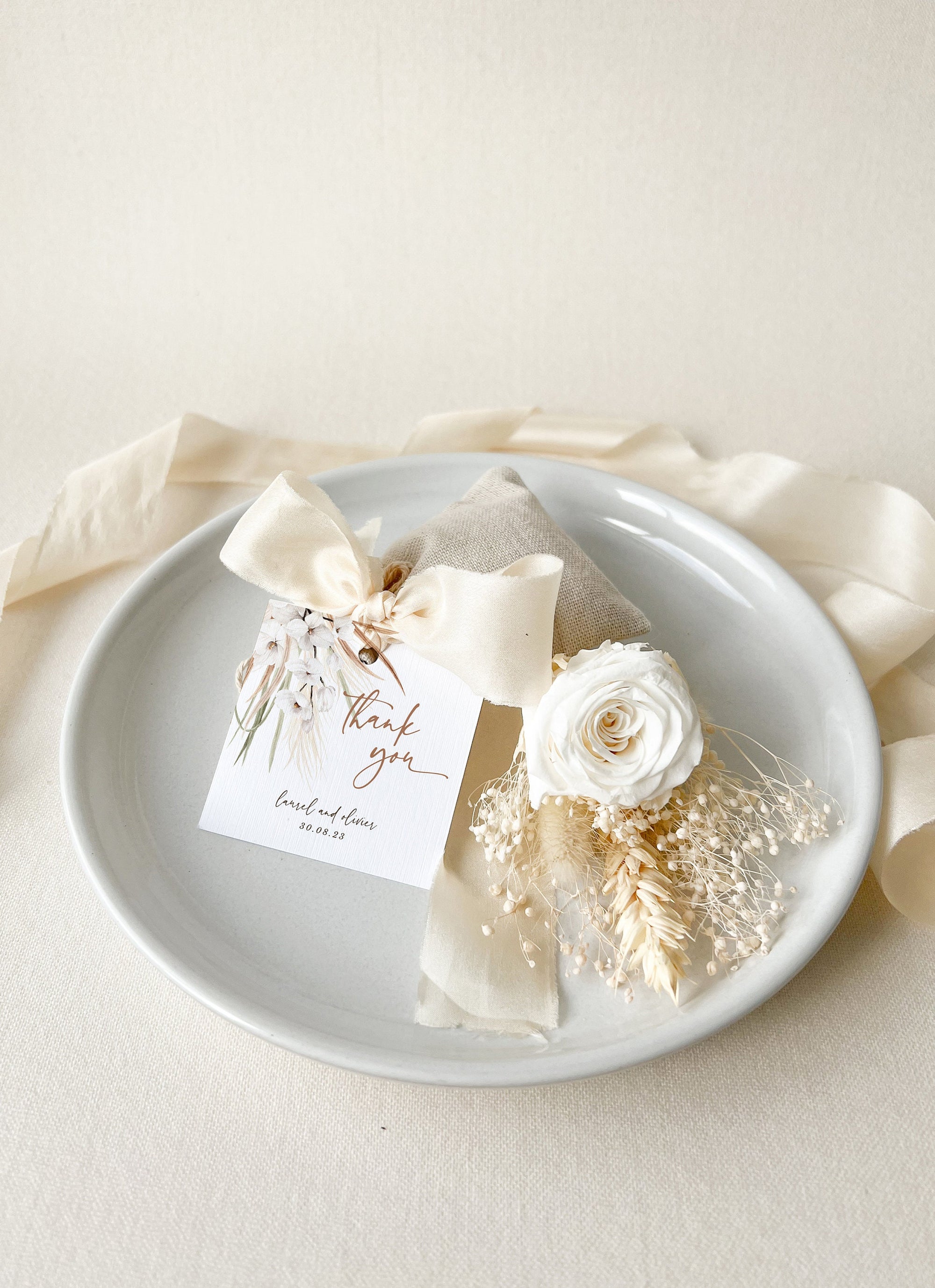 LAUREL Printable Tags for Wedding Favors