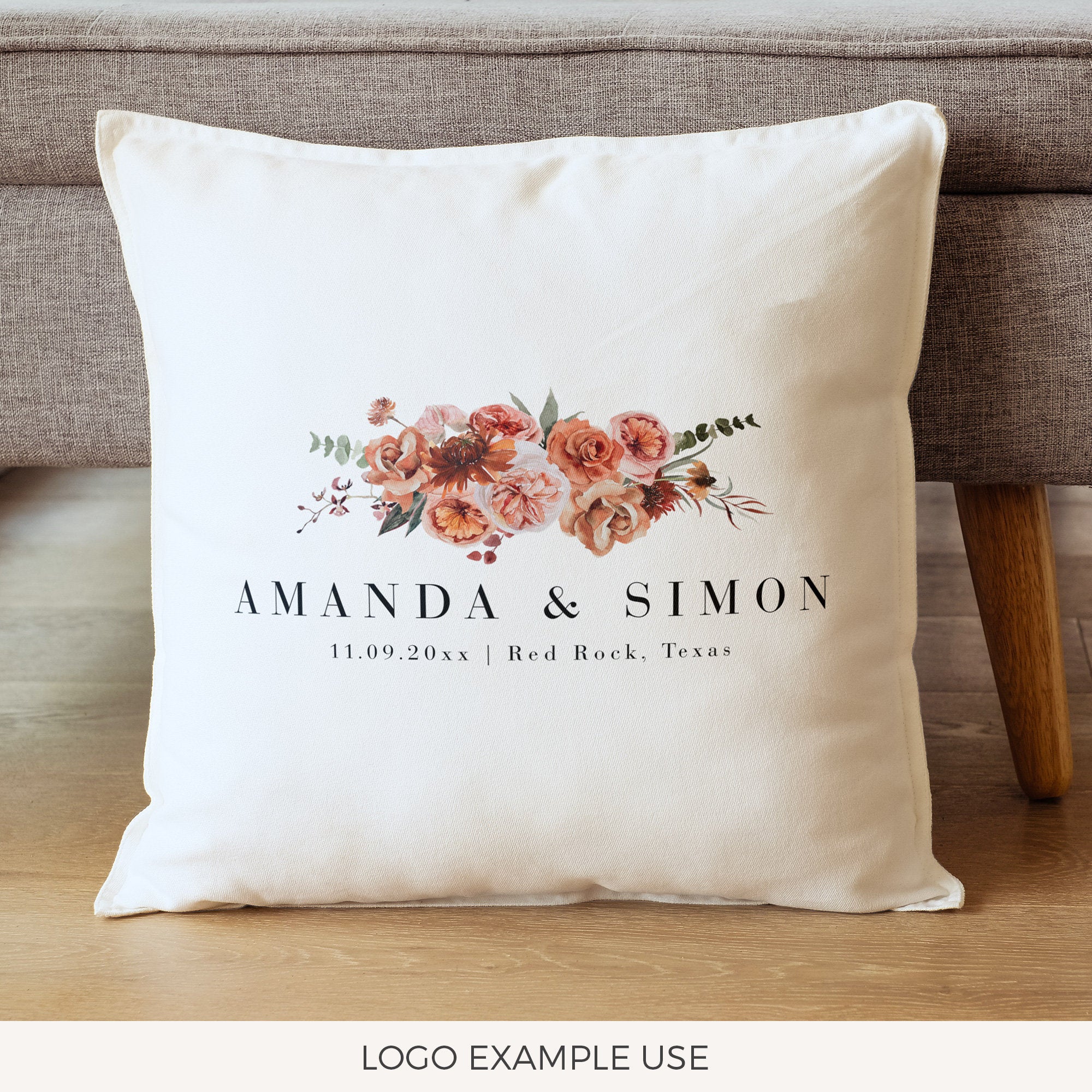 SCARLETT Floral Logo Template