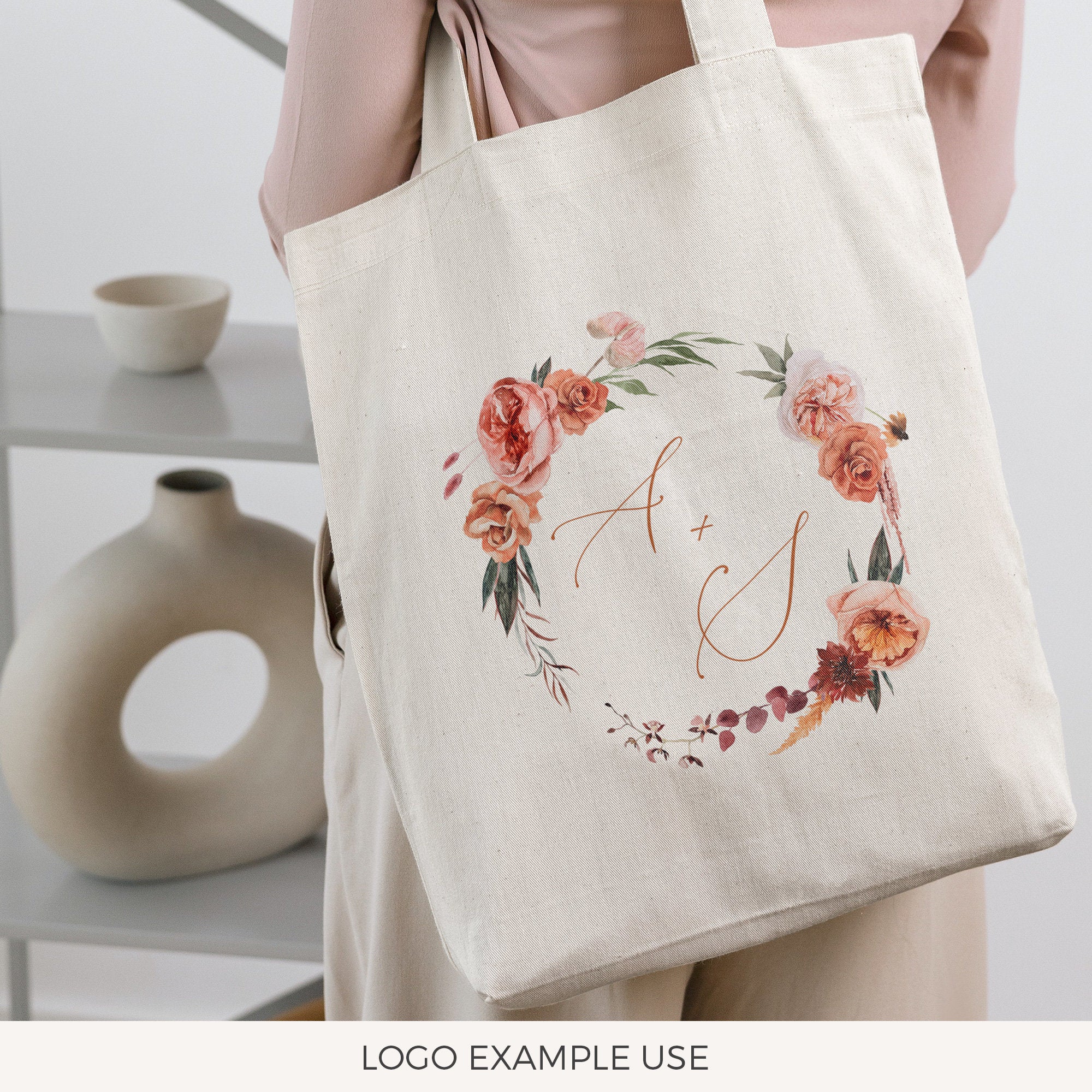 SCARLETT Floral Logo Template