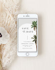 KONA Palm Tree Save the Date Digital