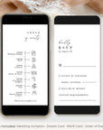 SANTORINI Wedding Invite Set Digital Card