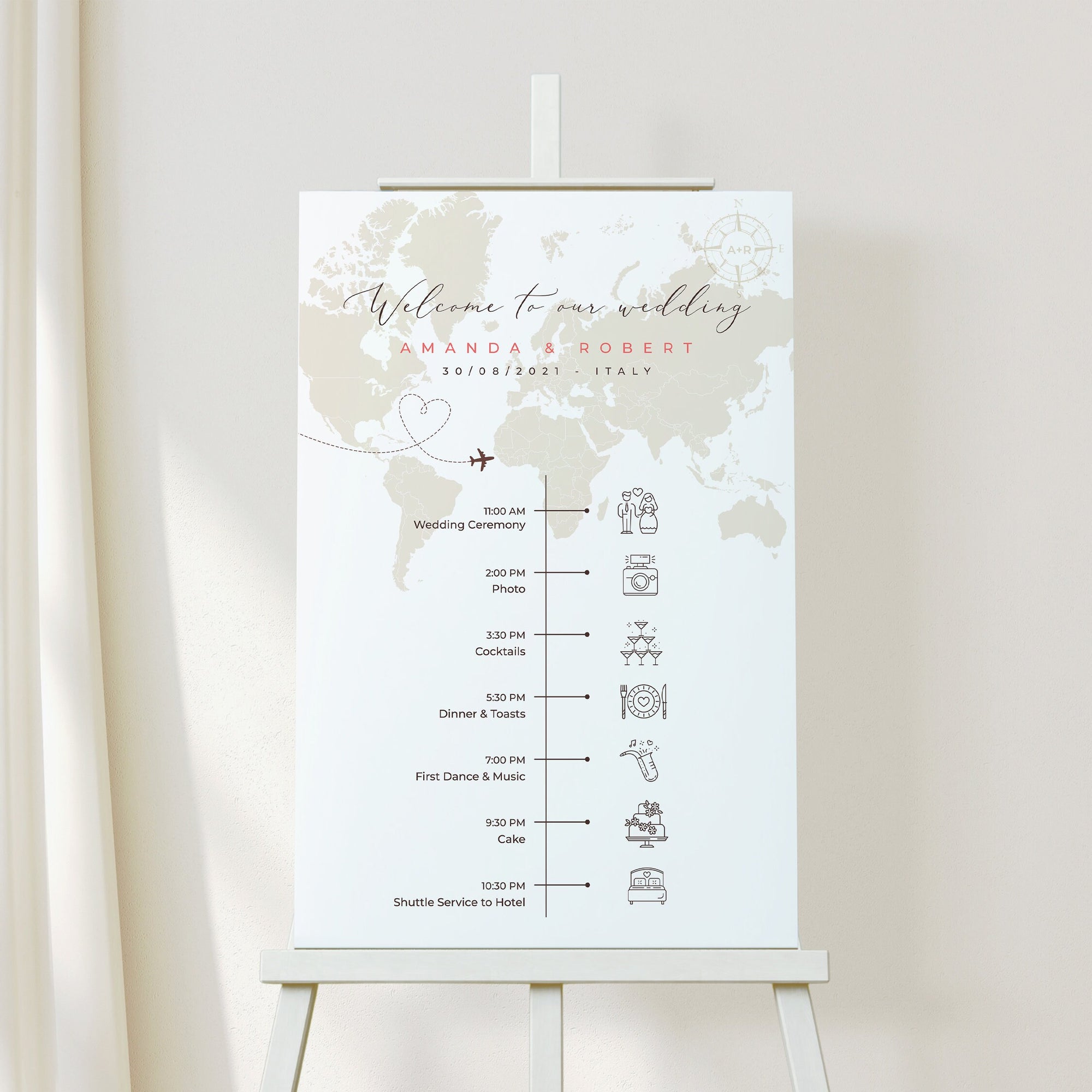 SOFIA Destination Wedding Sign Bundle Template