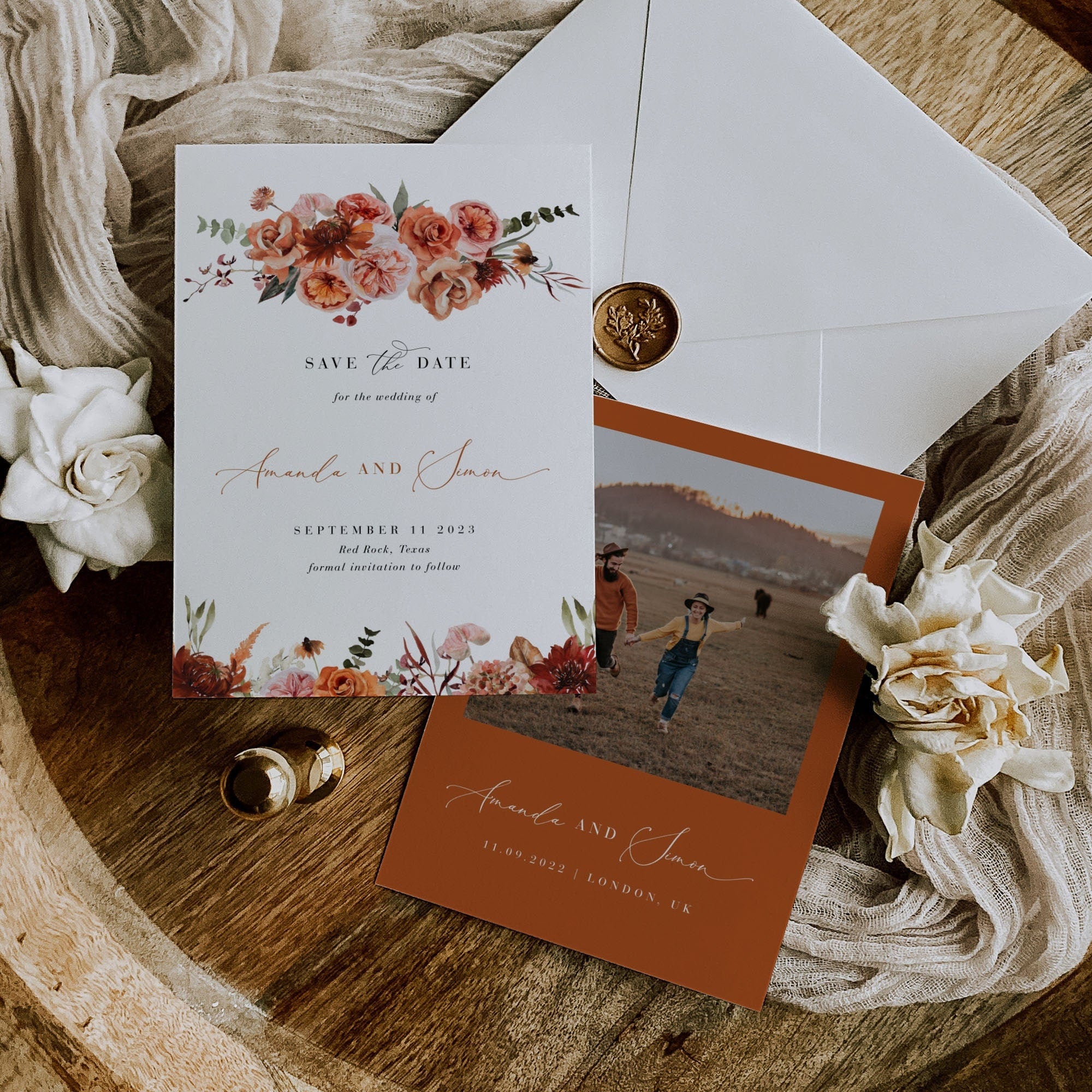 SCARLETT Boho Save the Date Template