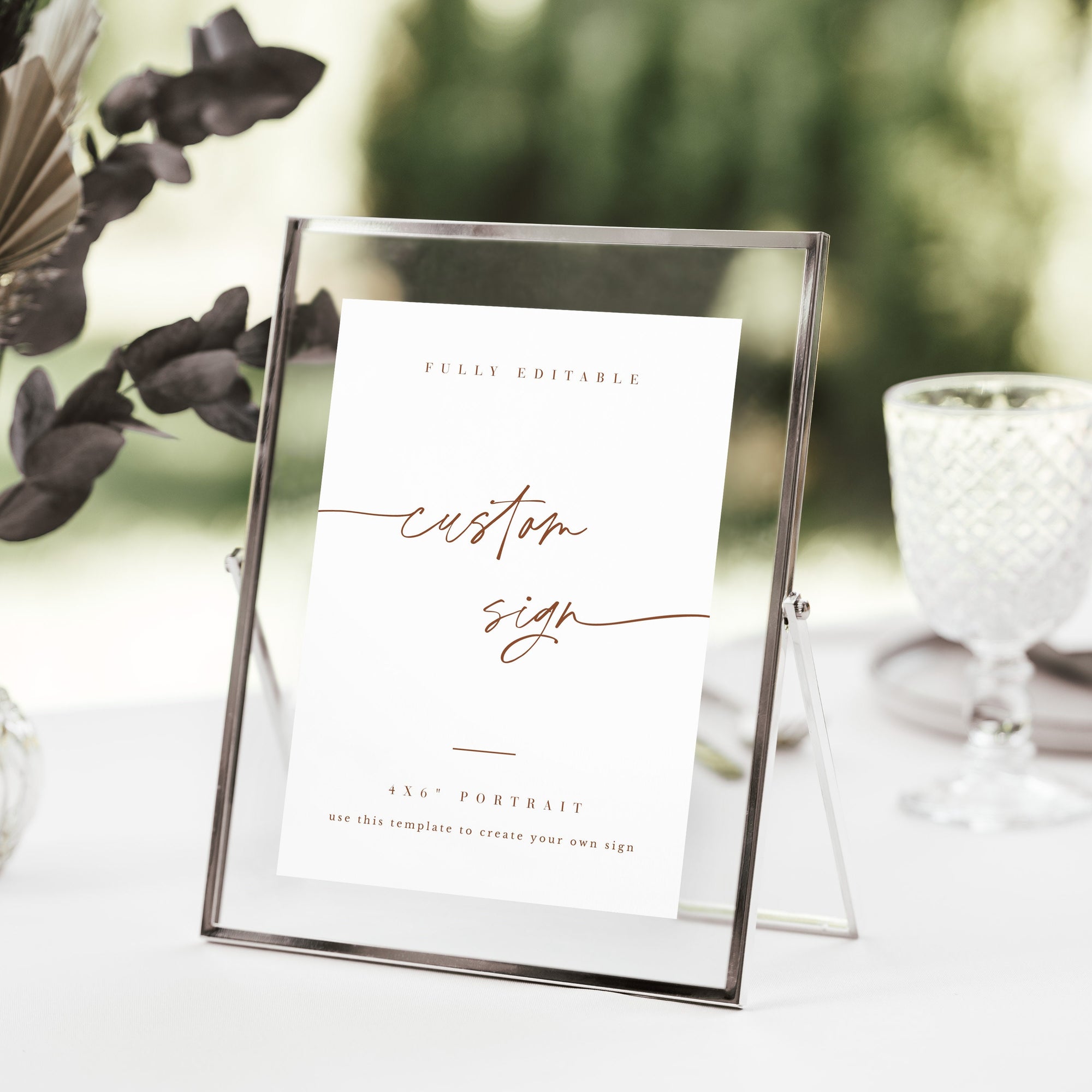 SIENNA Terracotta Wedding Sign Template Small